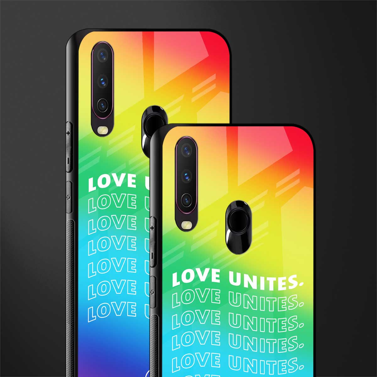 love unites glass case for vivo y17 image-2