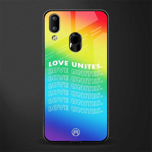 love unites glass case for vivo y91 image