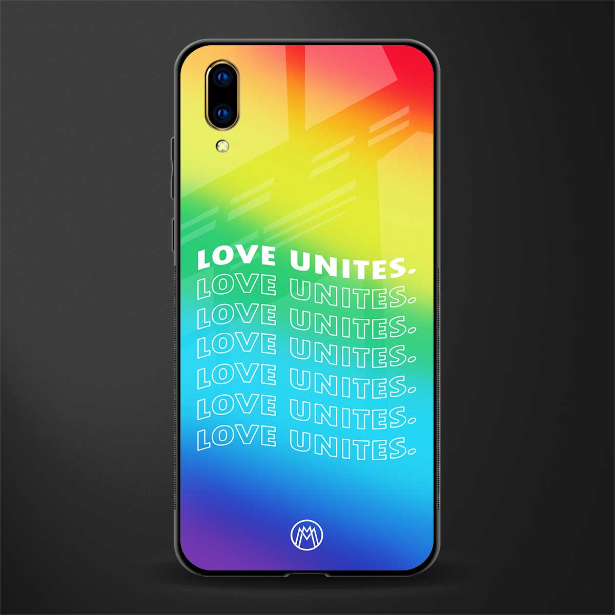 love unites glass case for vivo v11 pro image