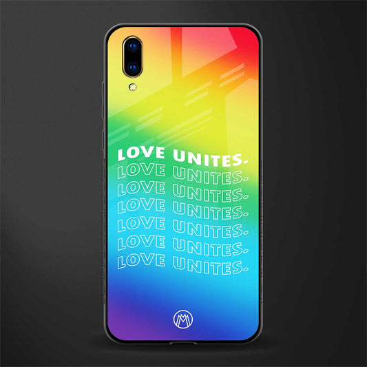 love unites glass case for vivo v11 pro image