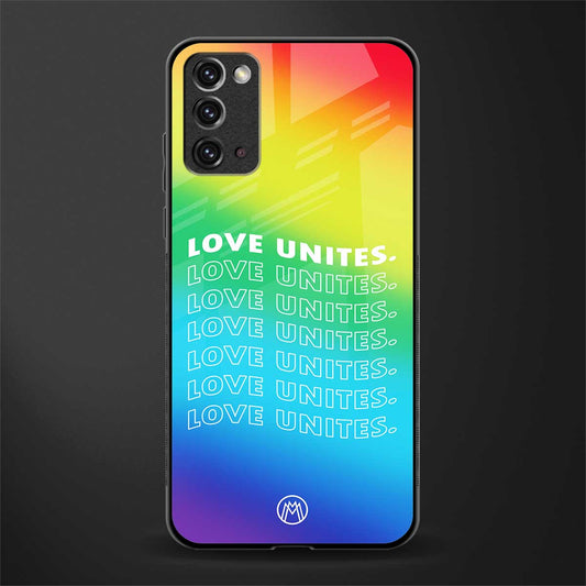 love unites glass case for samsung galaxy note 20 image