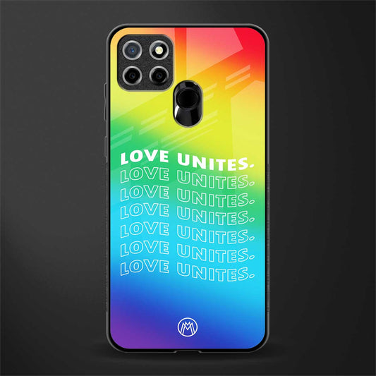love unites glass case for realme narzo 30a image