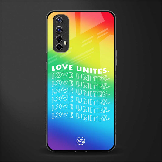 love unites glass case for realme 7 image
