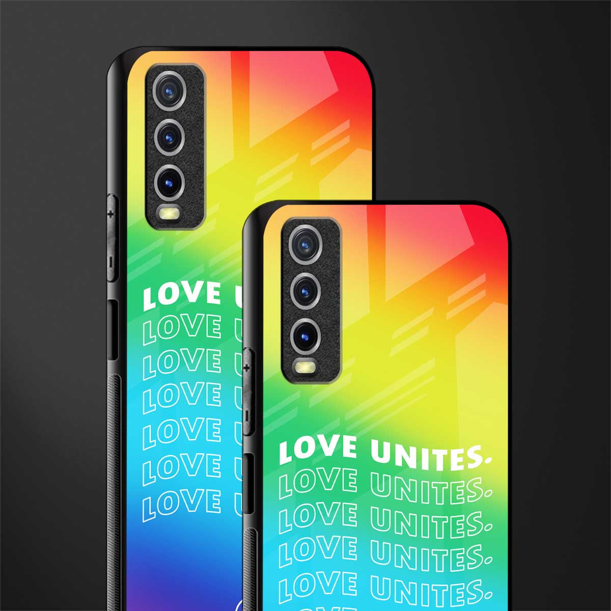 love unites glass case for vivo y12s image-2