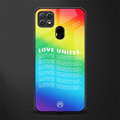 love unites glass case for oppo a15s image