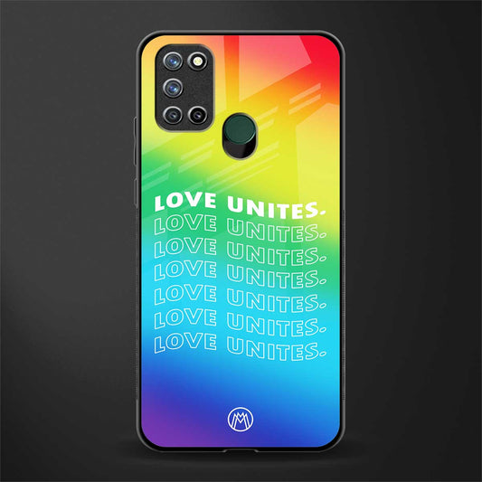 love unites glass case for realme 7i image
