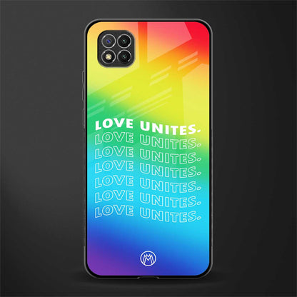 love unites glass case for poco c3 image