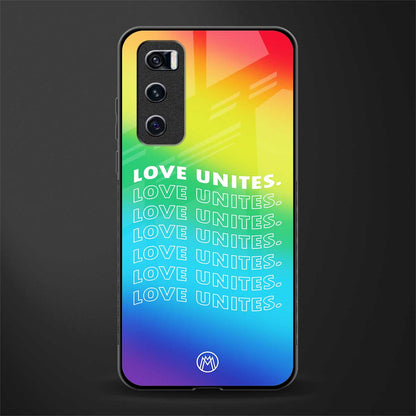 love unites glass case for vivo v20 se image