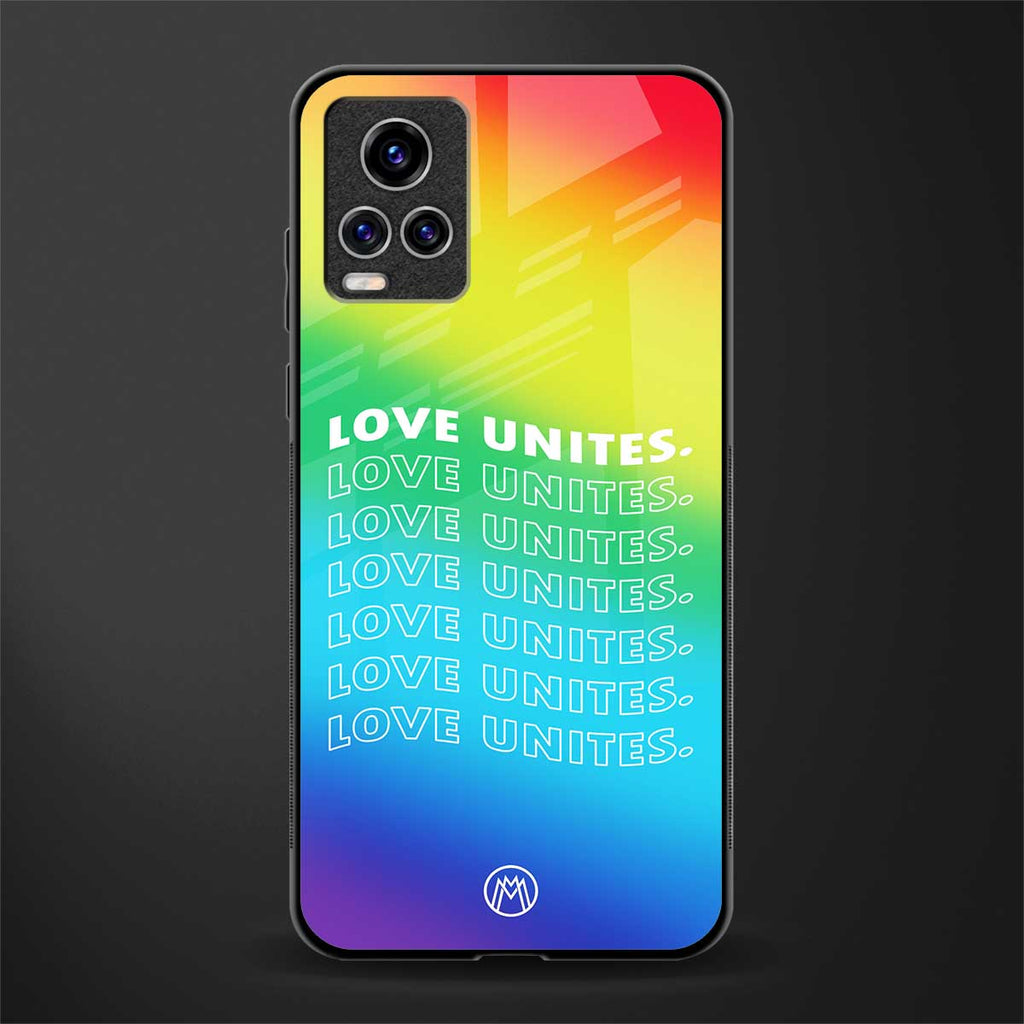 love unites glass case for vivo v20 pro image