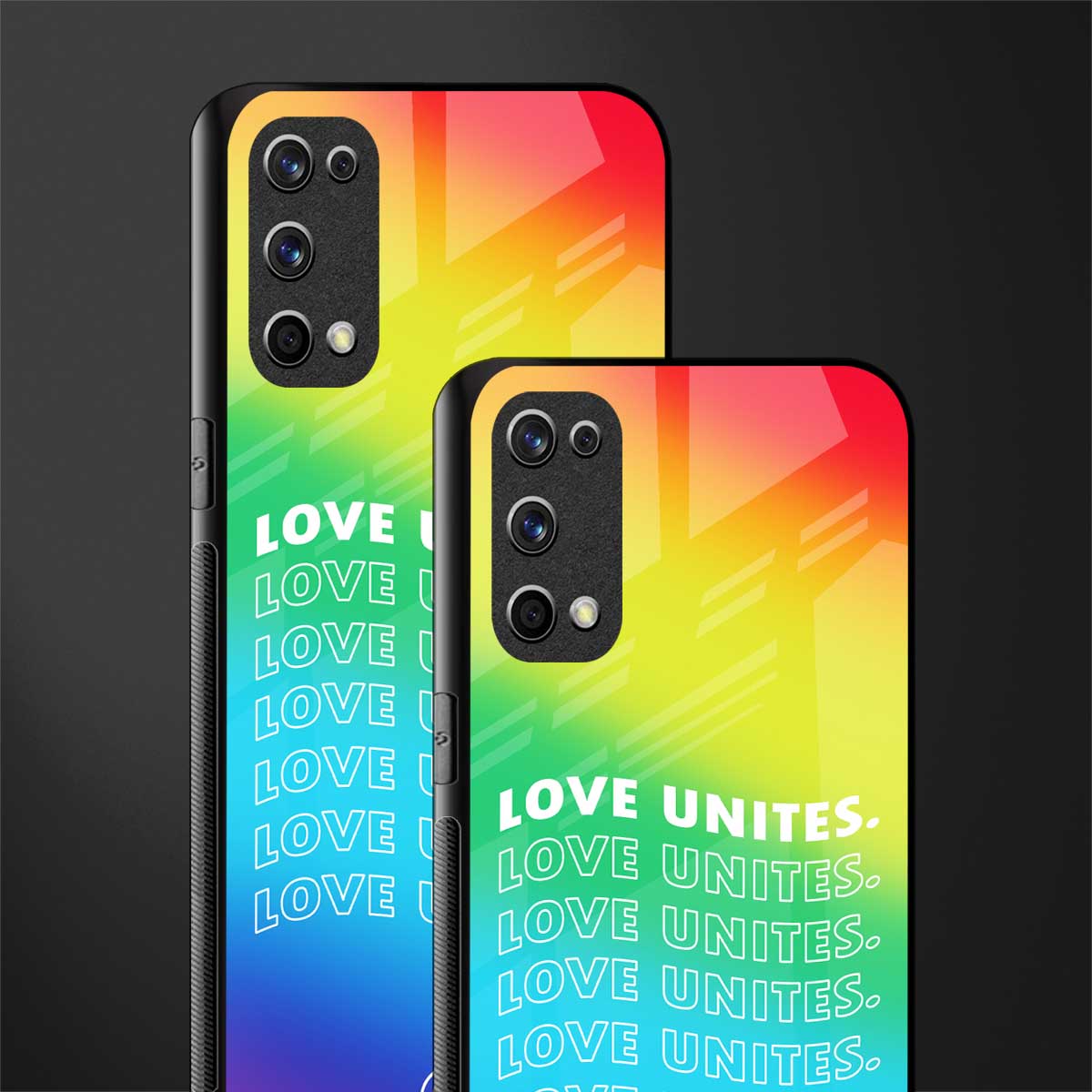 love unites glass case for realme x7 pro image-2