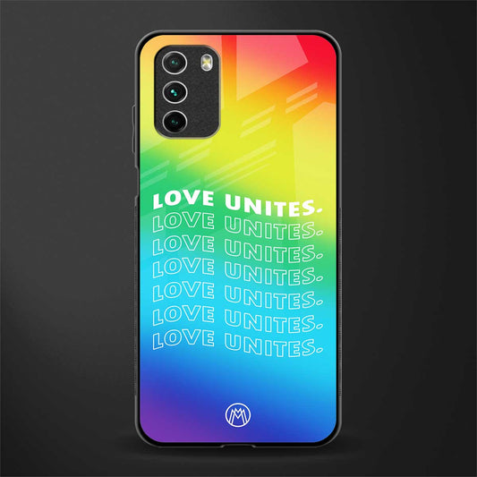 love unites glass case for poco m3 image