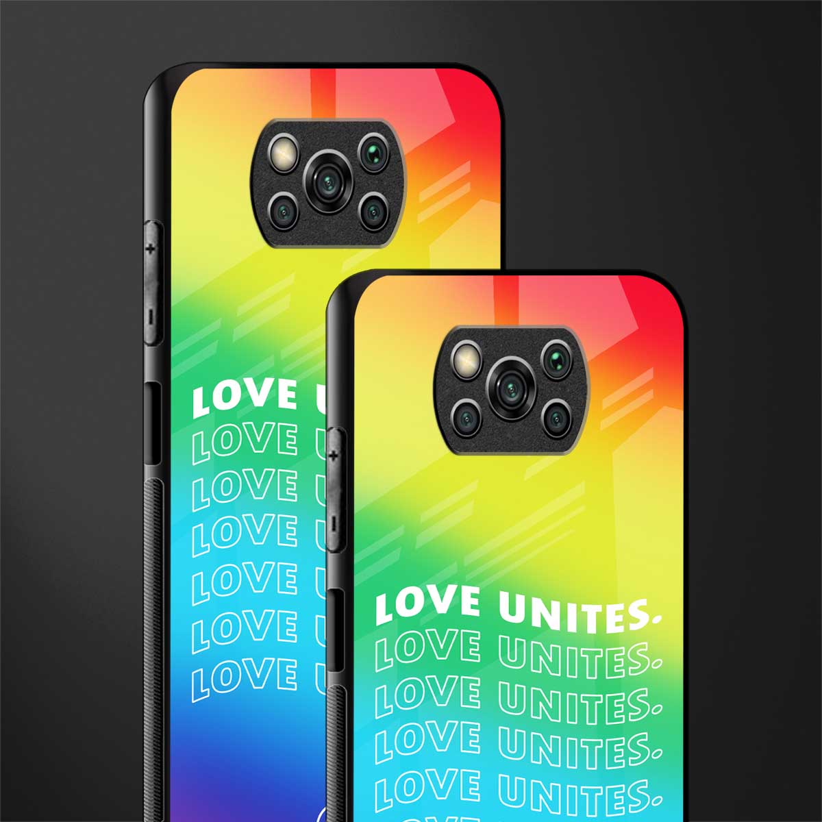 love unites glass case for poco x3 image-2