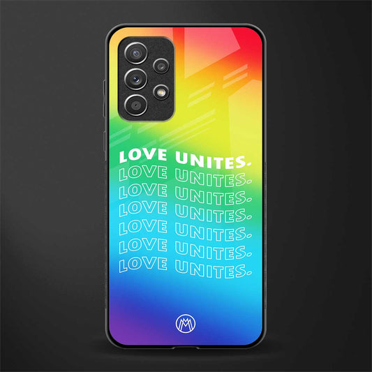 love unites glass case for samsung galaxy a72 image