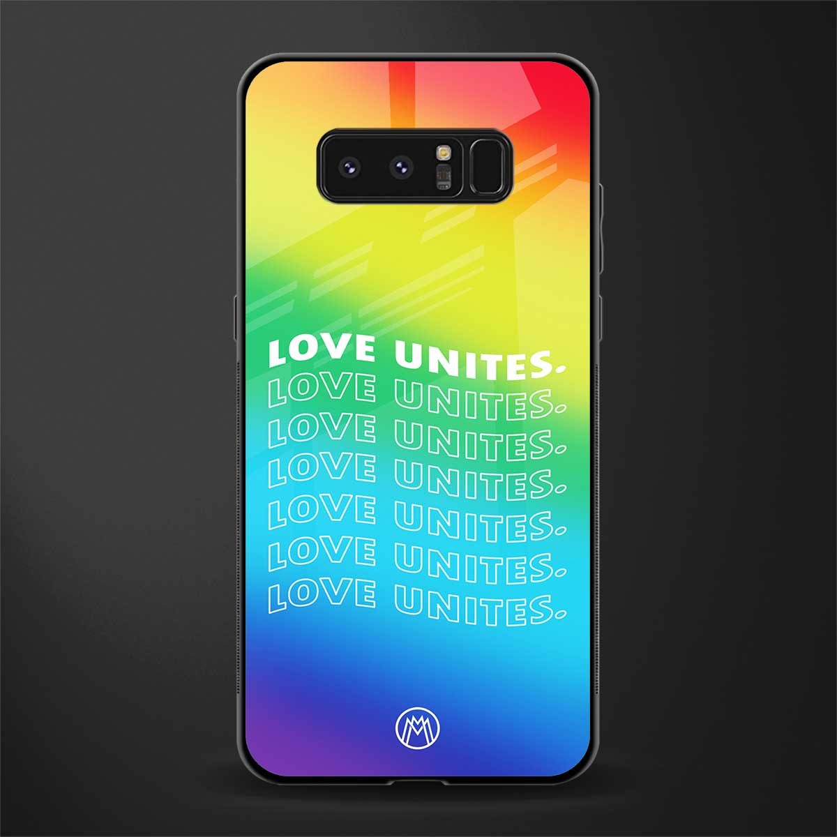 love unites glass case for samsung galaxy note 8 image