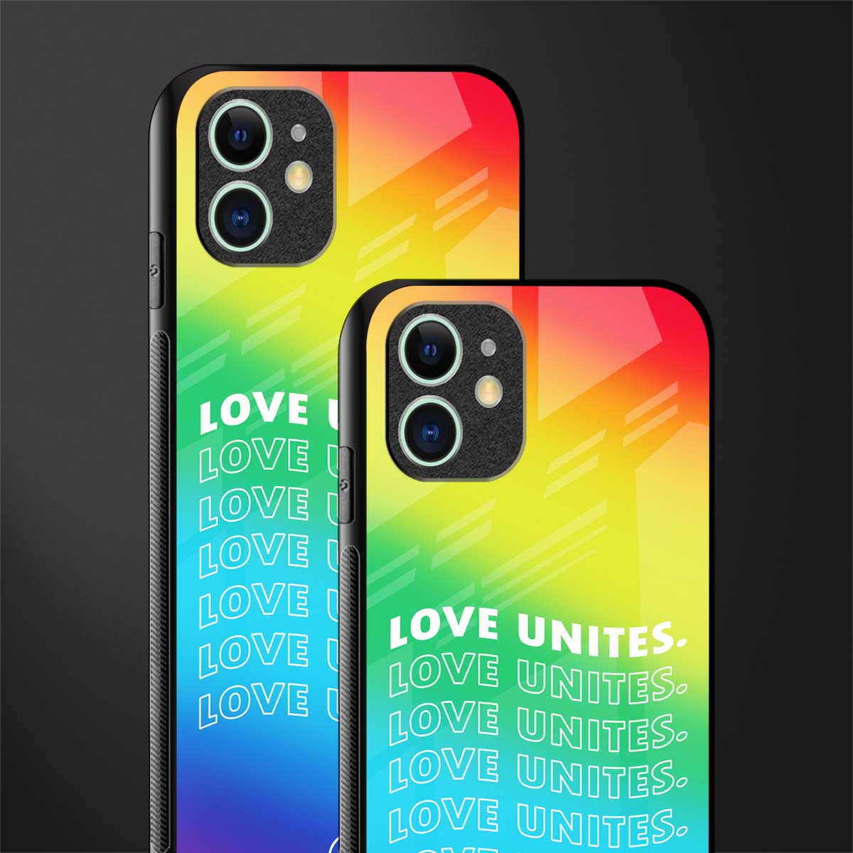 love unites glass case for iphone 11 image-2