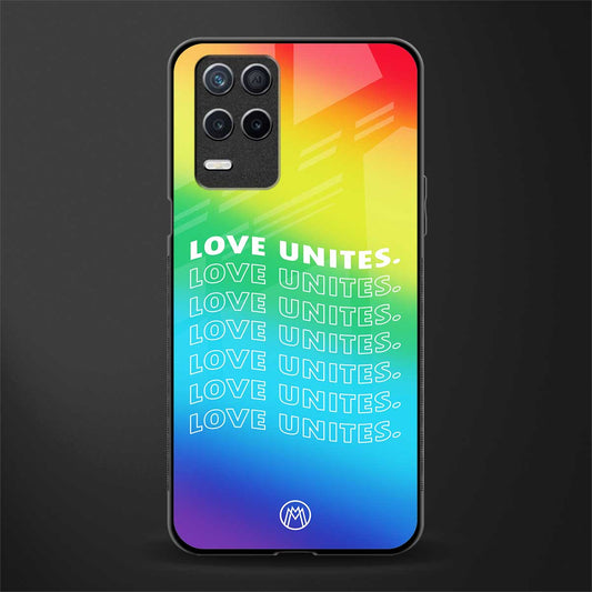 love unites glass case for realme narzo 30 5g image