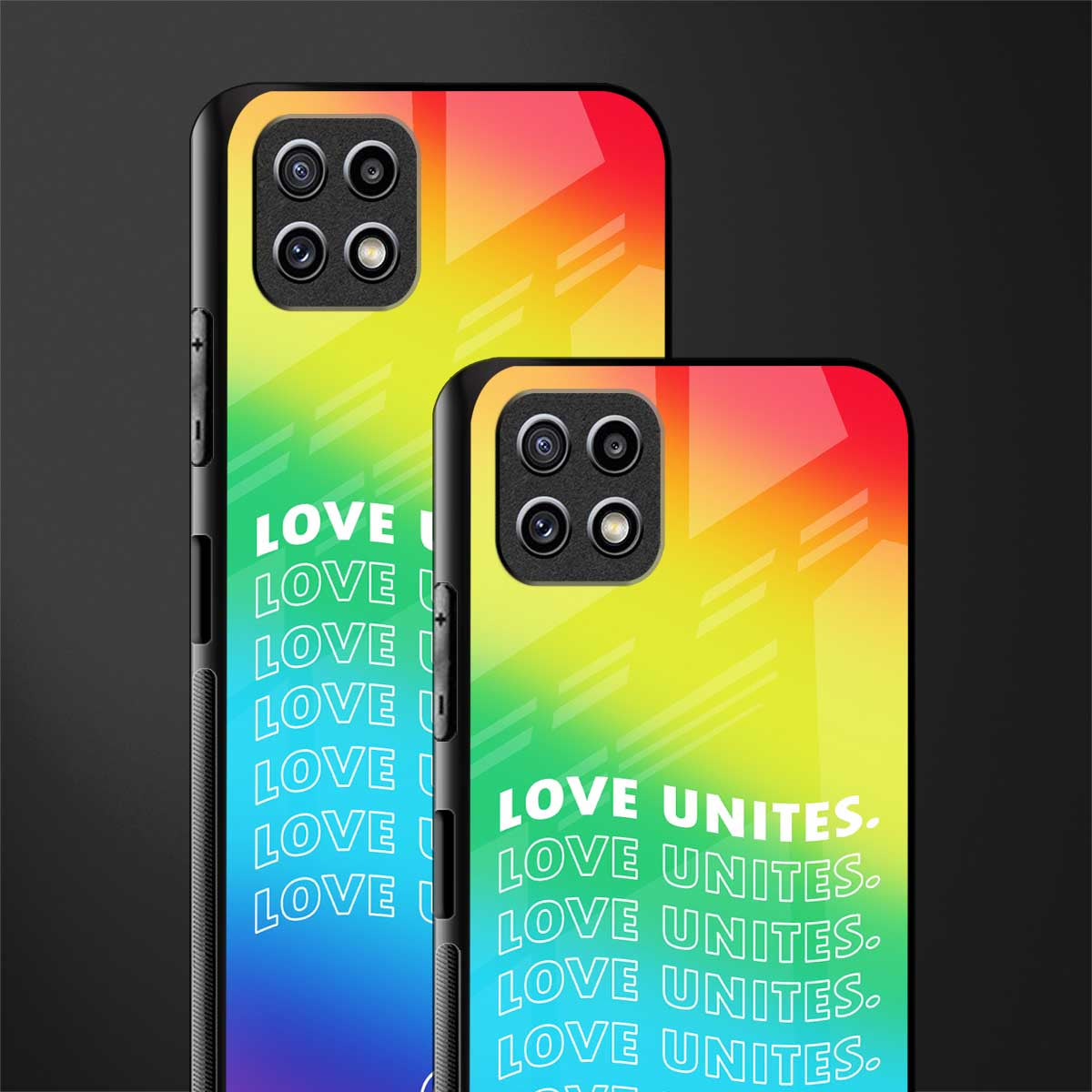 love unites glass case for samsung galaxy a22 5g image-2