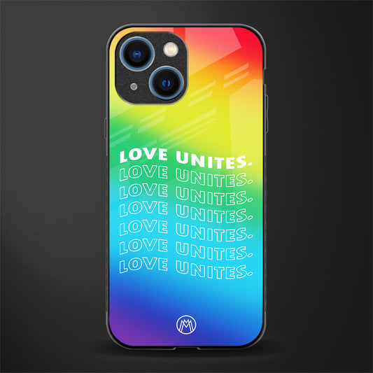 love unites glass case for iphone 13 mini image
