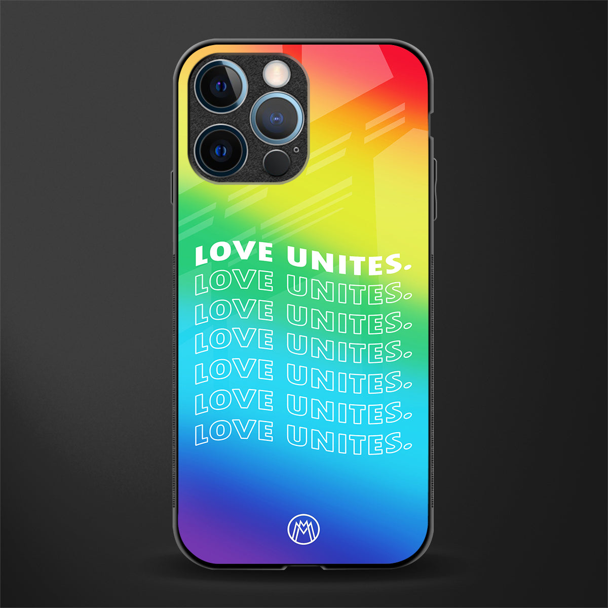 love unites glass case for iphone 12 pro image