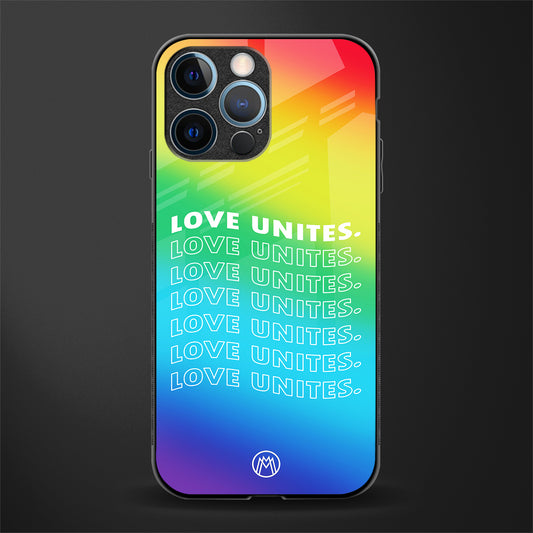 love unites glass case for iphone 12 pro image