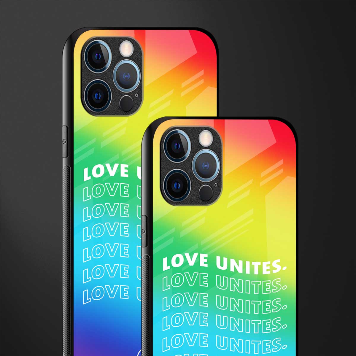 love unites glass case for iphone 12 pro max image-2