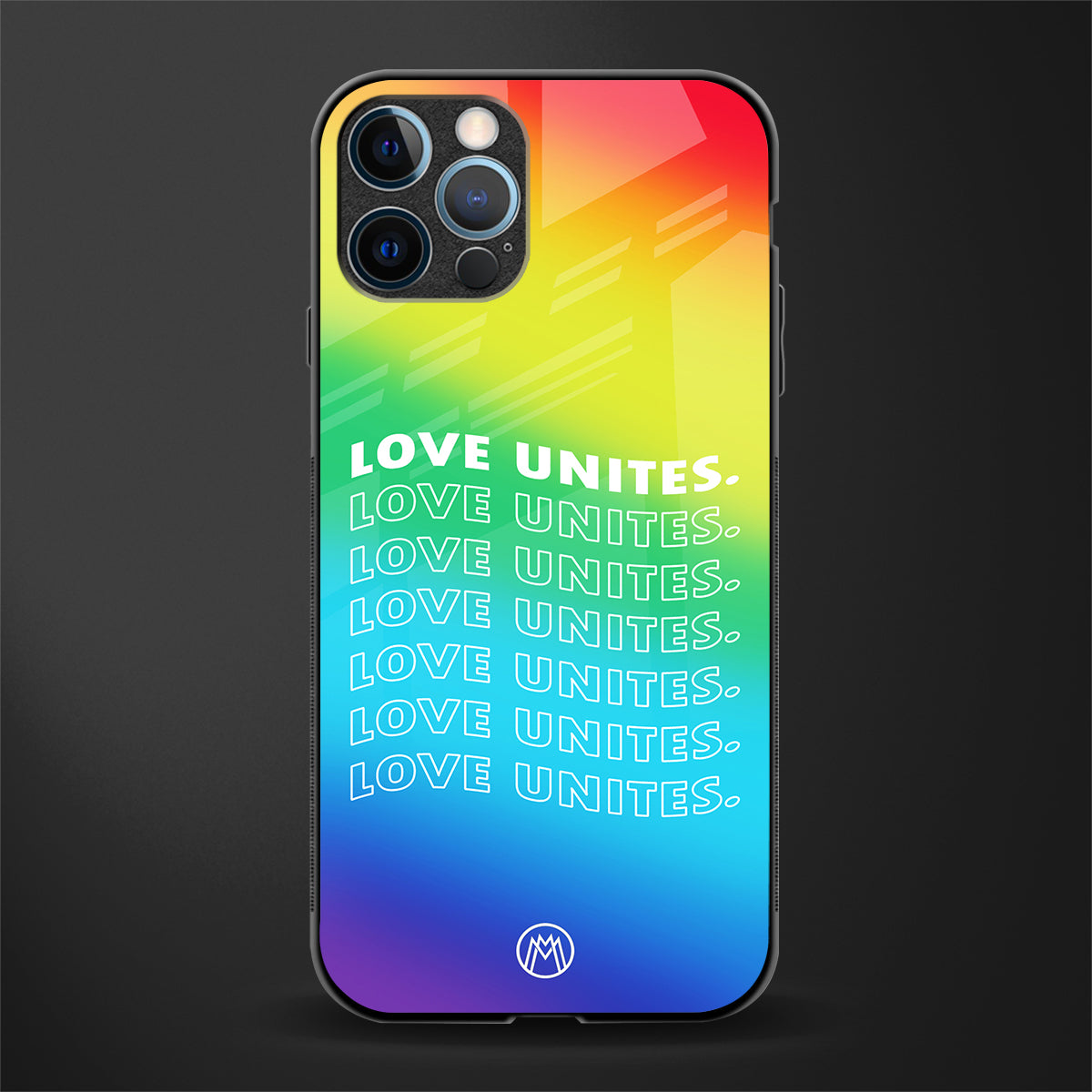 love unites glass case for iphone 12 pro max image