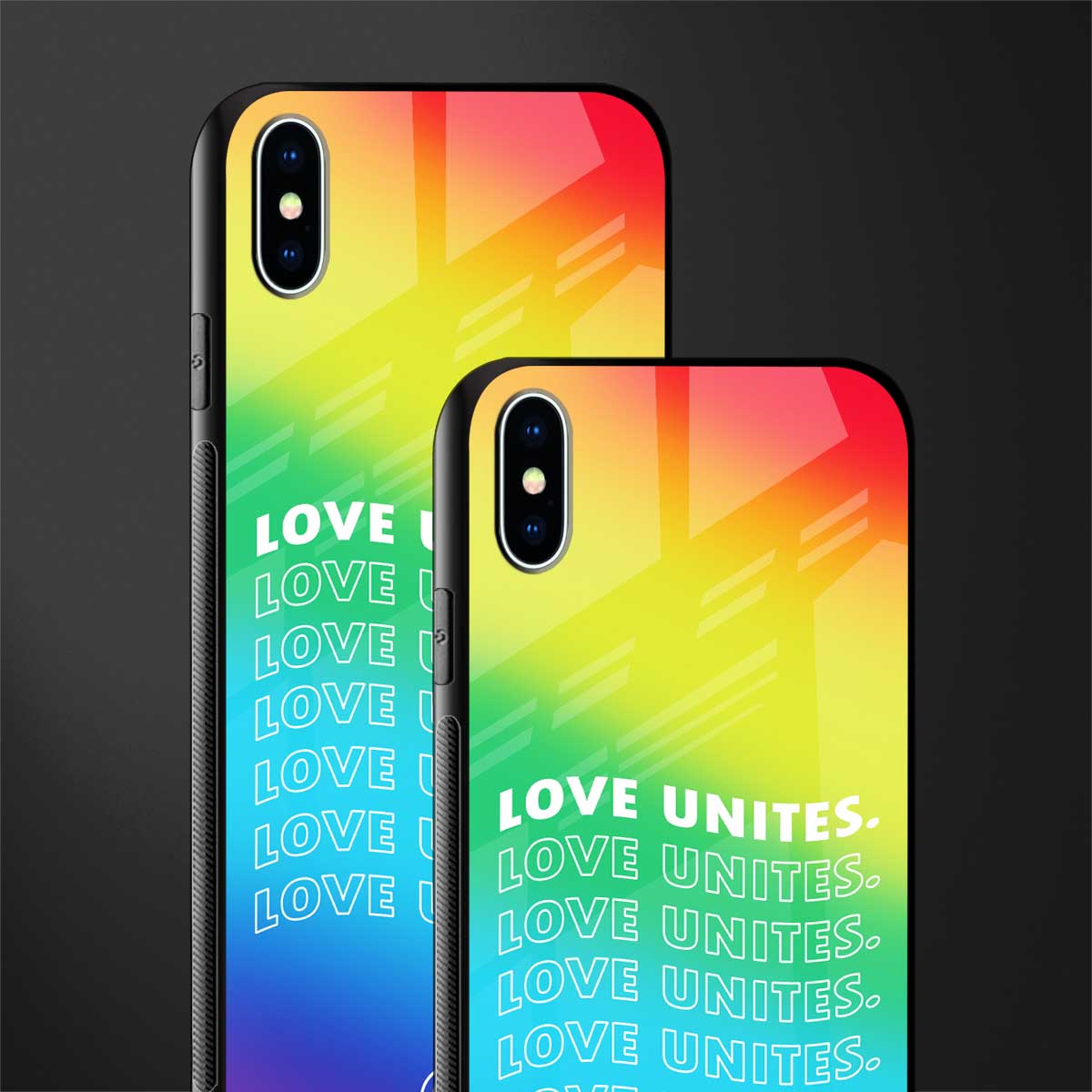 love unites glass case for iphone xs max image-2