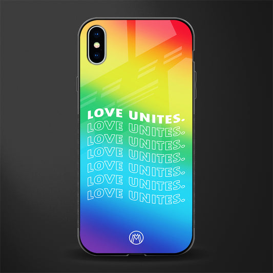 love unites glass case for iphone xs max image