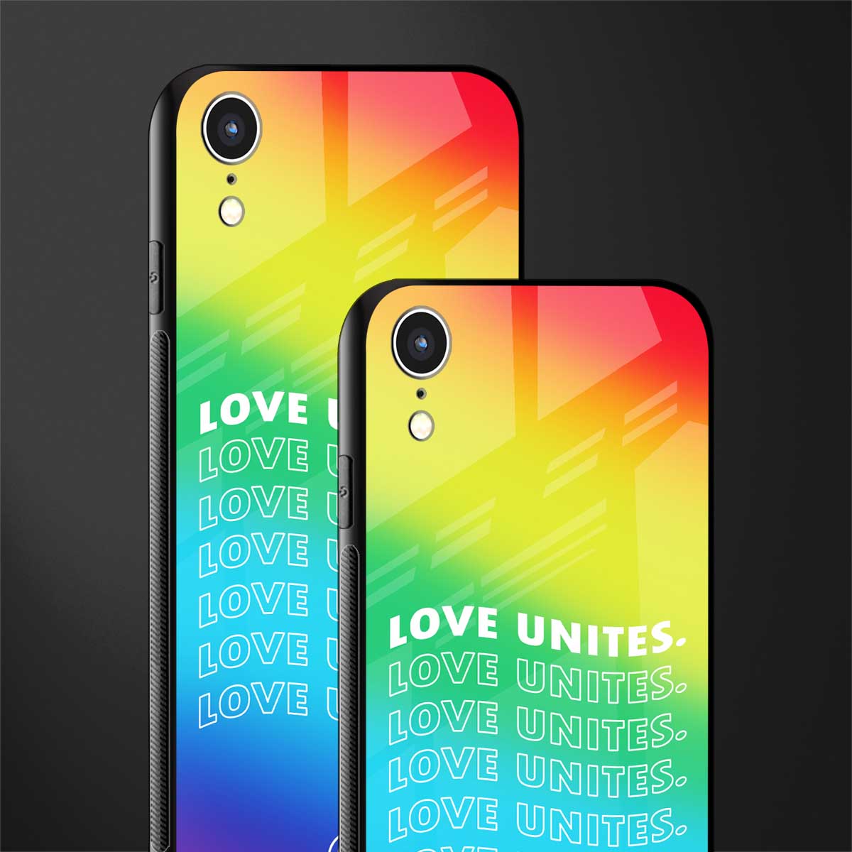 love unites glass case for iphone xr image-2