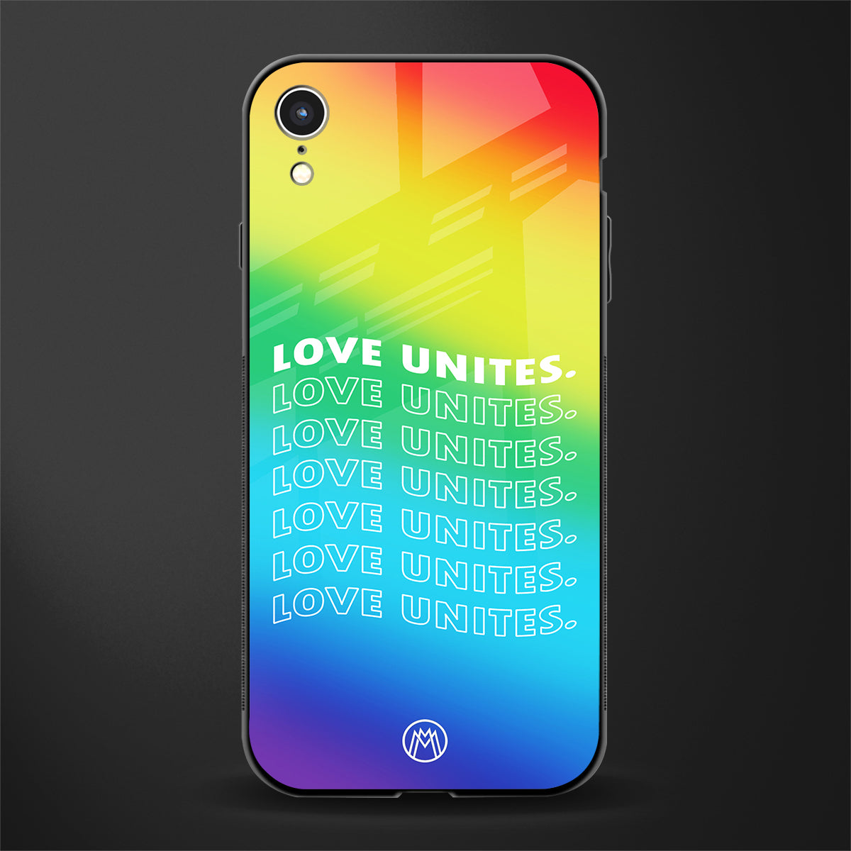 love unites glass case for iphone xr image