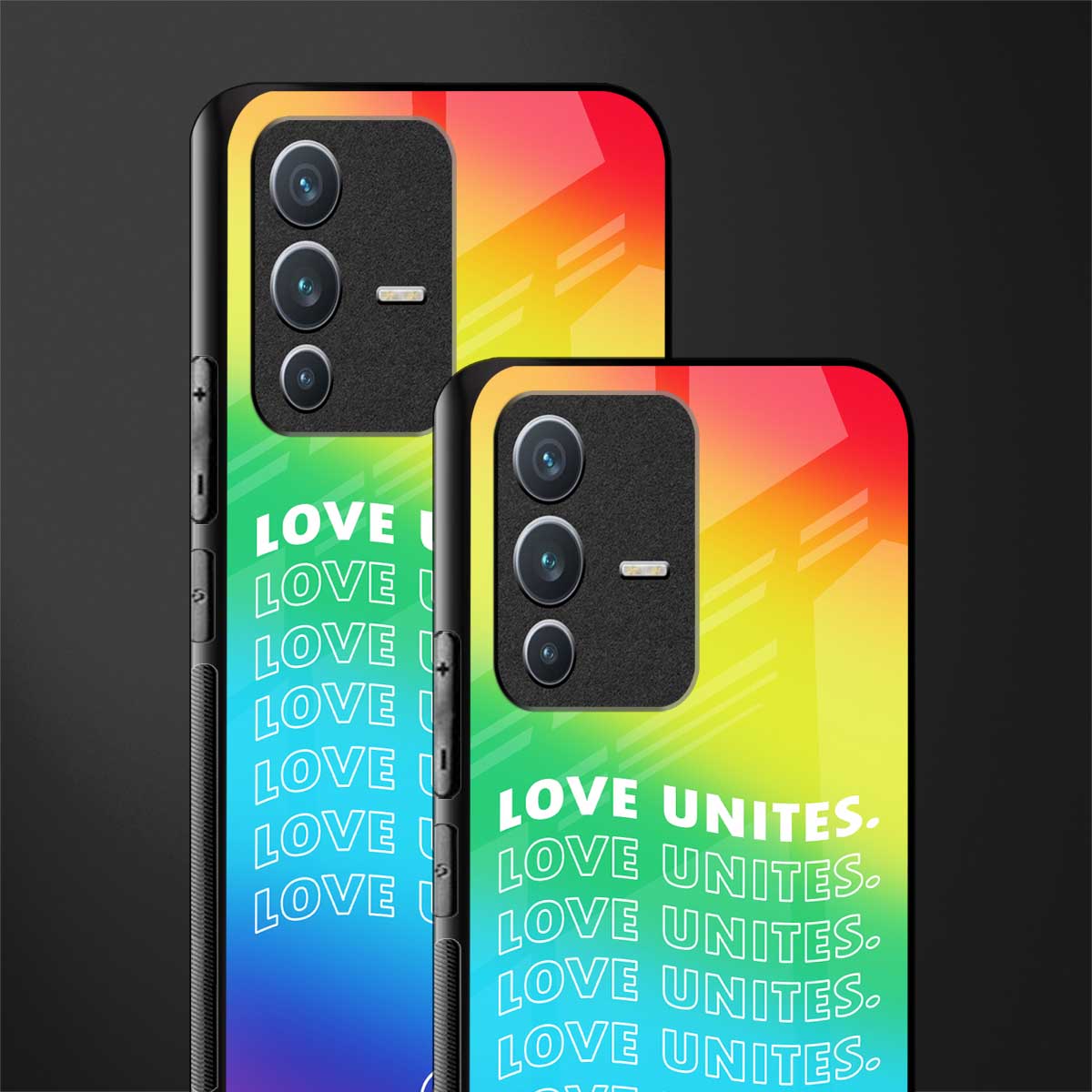 love unites glass case for vivo v23 5g image-2