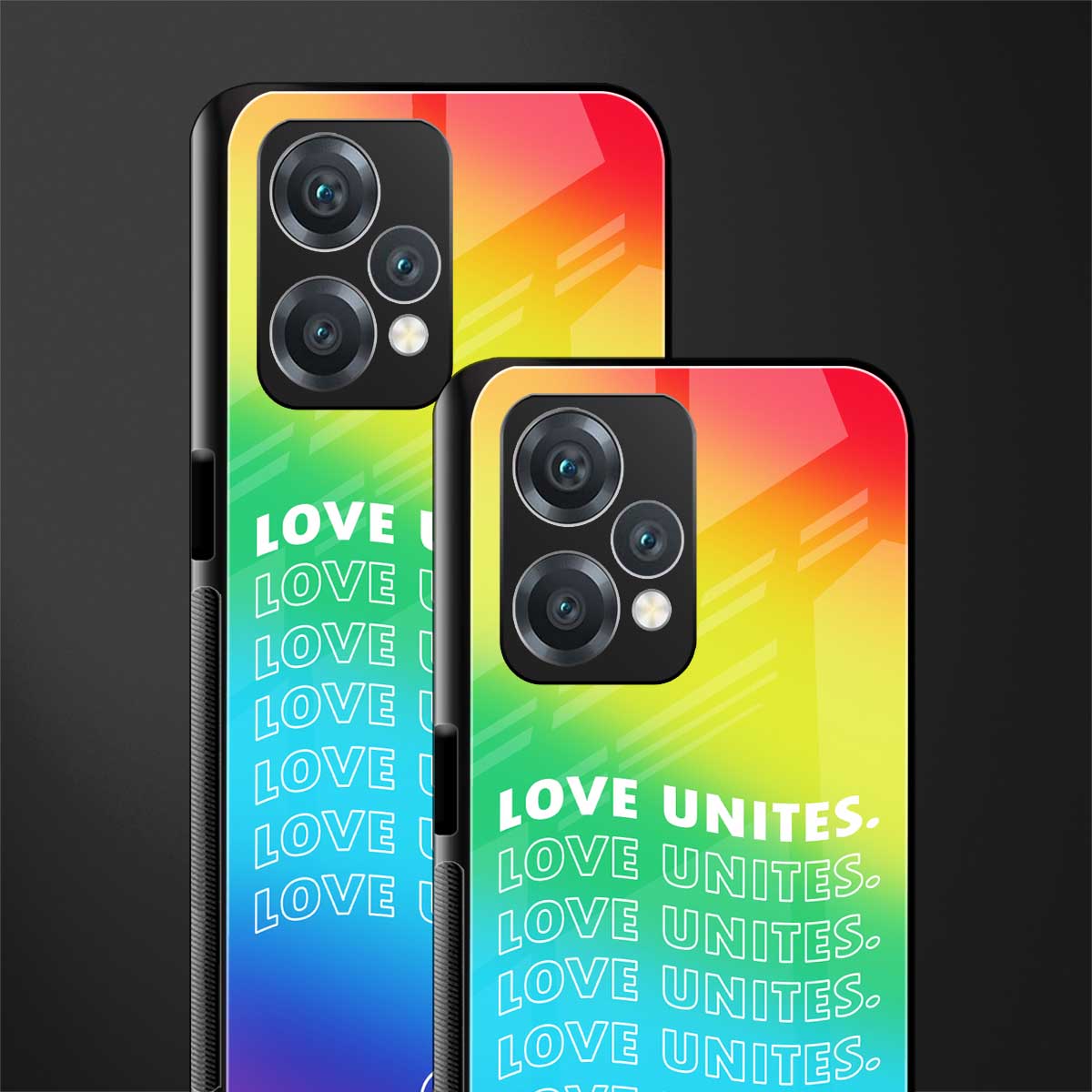 love unites back phone cover | glass case for oneplus nord ce 2 lite 5g