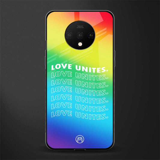 love unites glass case for oneplus 7t image
