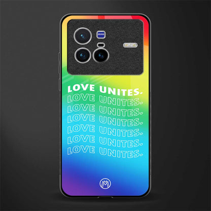 love unites glass case for vivo x80 image