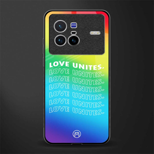love unites glass case for vivo x80 image