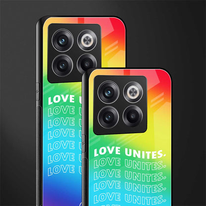 love unites back phone cover | glass case for oneplus 10t