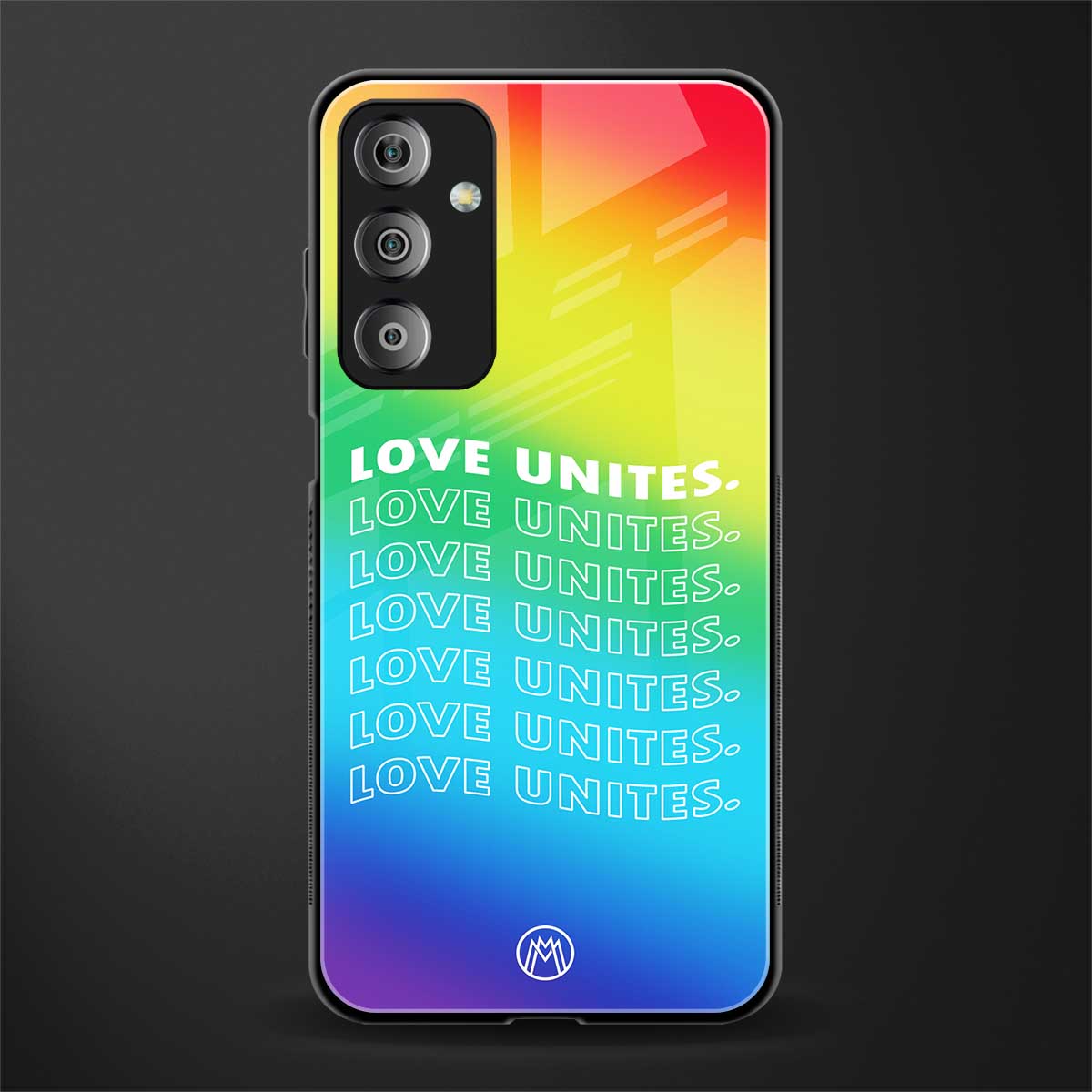 love unites back phone cover | glass case for samsung galaxy f23 5g