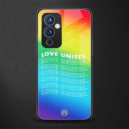 love unites back phone cover | glass case for oneplus 9