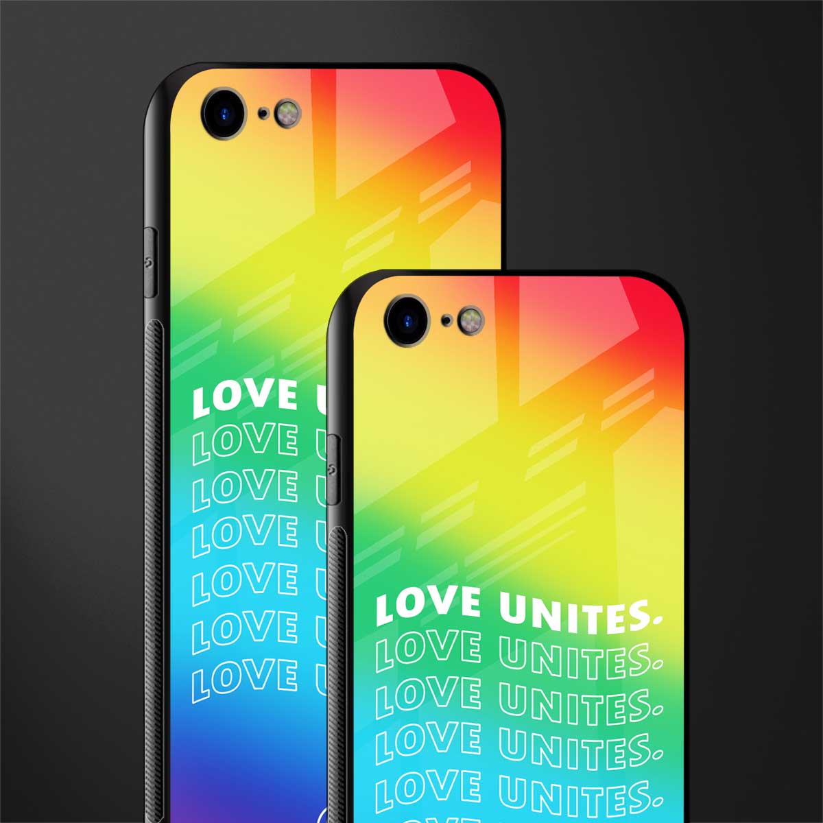 love unites glass case for iphone 7 image-2