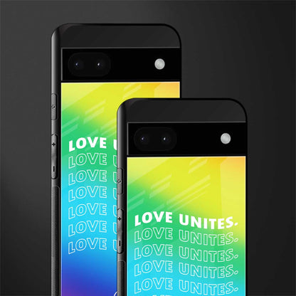 love unites back phone cover | glass case for google pixel 6a