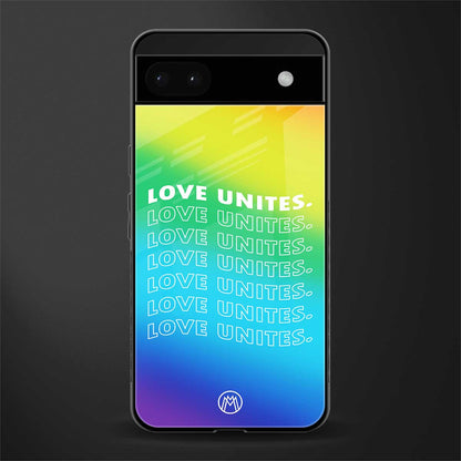 love unites back phone cover | glass case for google pixel 6a