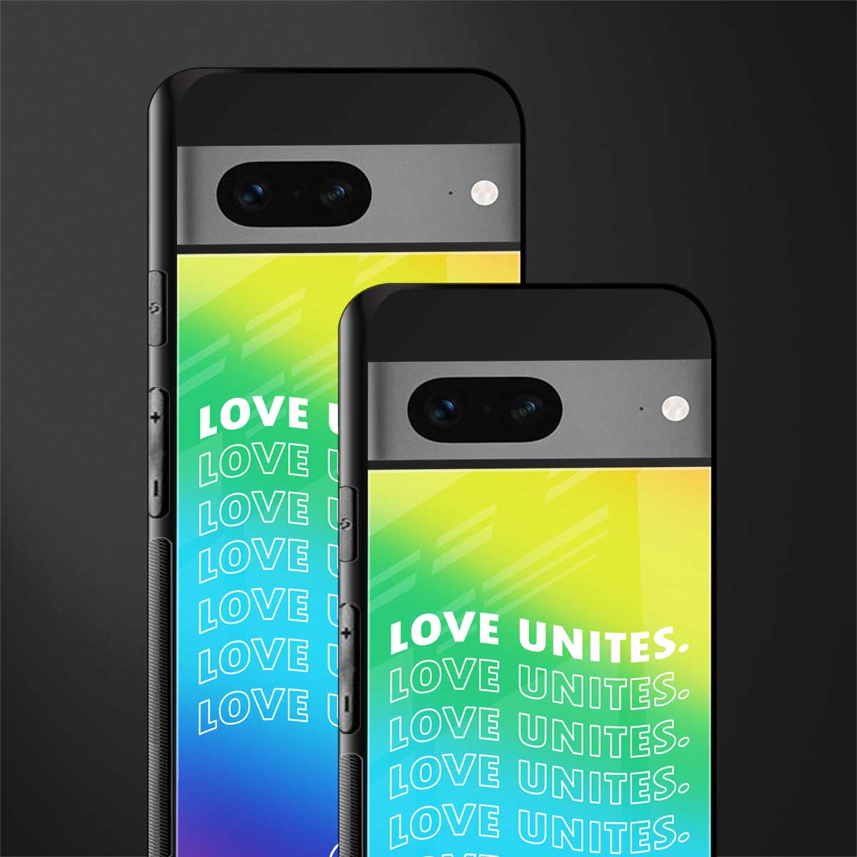 love unites back phone cover | glass case for google pixel 7