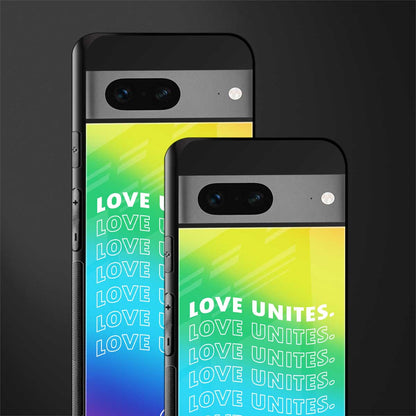 love unites back phone cover | glass case for google pixel 7