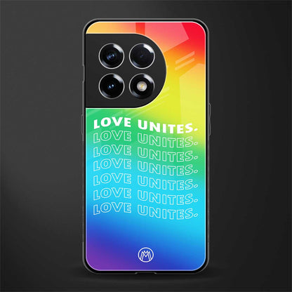 love unites back phone cover | glass case for oneplus 11r