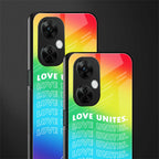 love unites back phone cover | glass case for oneplus nord ce 3 lite
