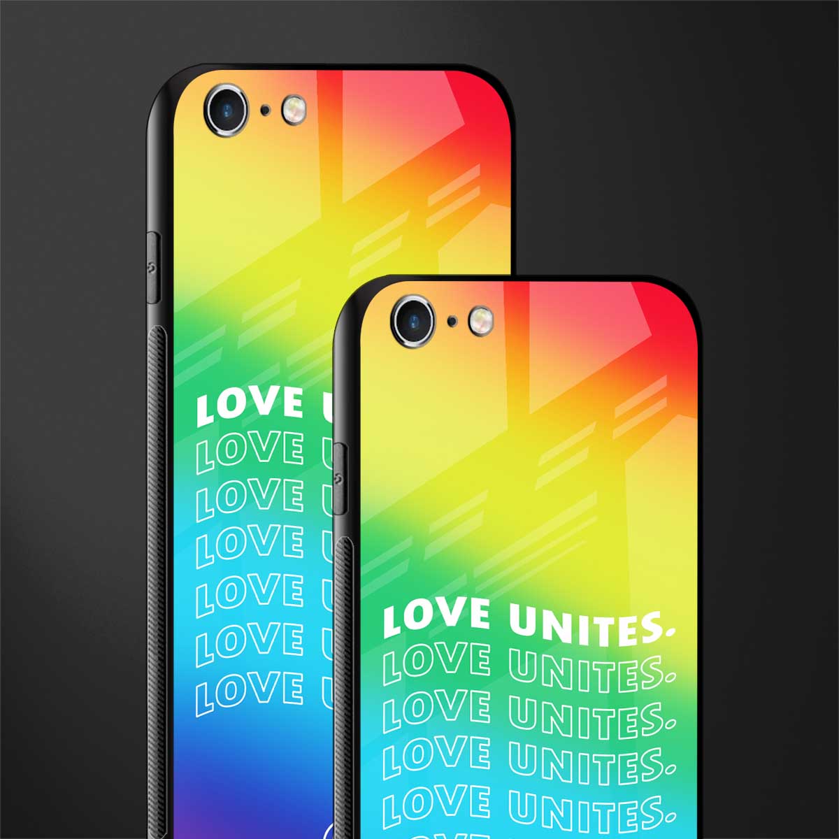 love unites glass case for iphone 6 plus image-2