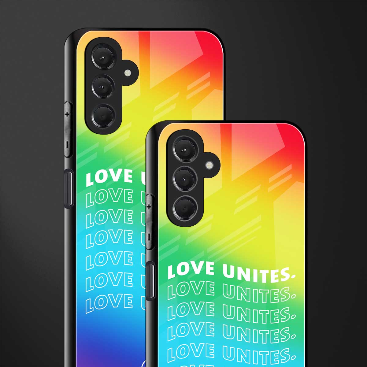 love unites back phone cover | glass case for samsun galaxy a24 4g