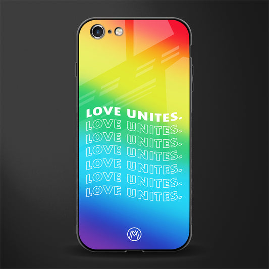 love unites glass case for iphone 6s plus image