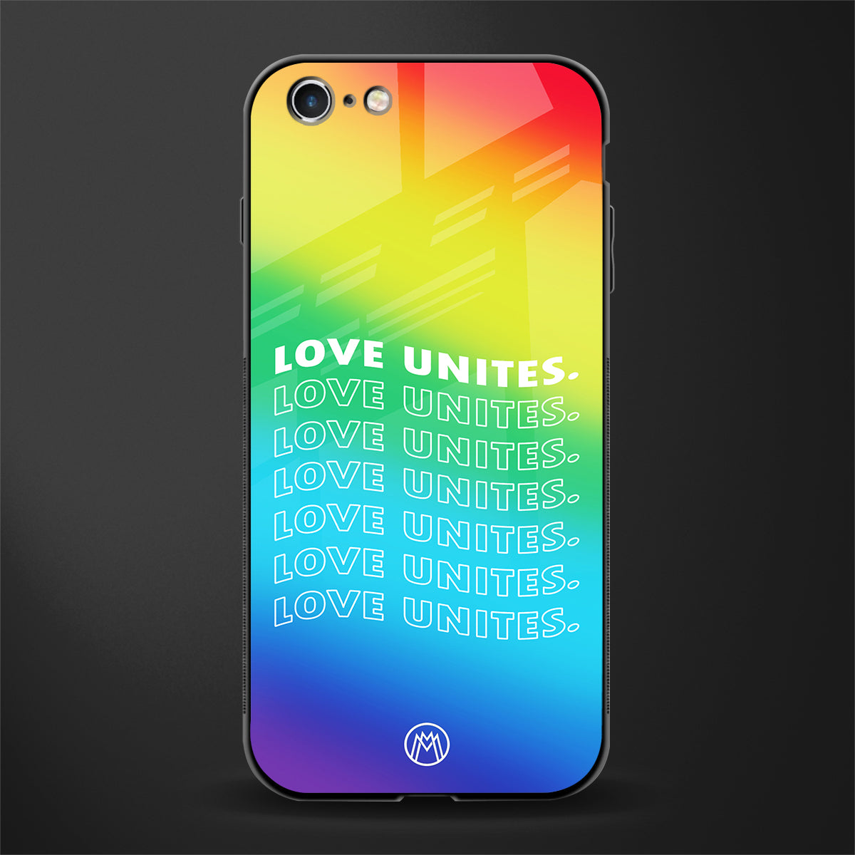 love unites glass case for iphone 6s image