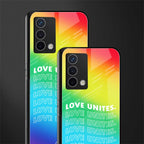 love unites back phone cover | glass case for oppo a74 4g